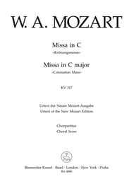 Missa in C Major K.317 Coronation Mass SATB Choral Score cover Thumbnail
